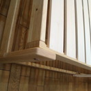 【未使用】折りたたみダブルベッド（ひのきスノコ）