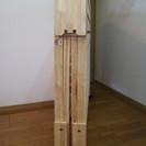 【未使用】折りたたみダブルベッド（ひのきスノコ）