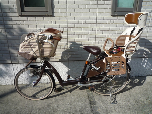 交渉中 ブリヂストン 子乗せ自転車 電動 3人乗り 引き取り限定❗️3人乗り