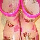 ミニーちゃん 可愛いピンクのキッズ長靴１４センチ