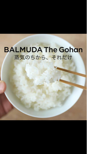 バルミューダ 炊飯器 THE GOHAN ホワイト