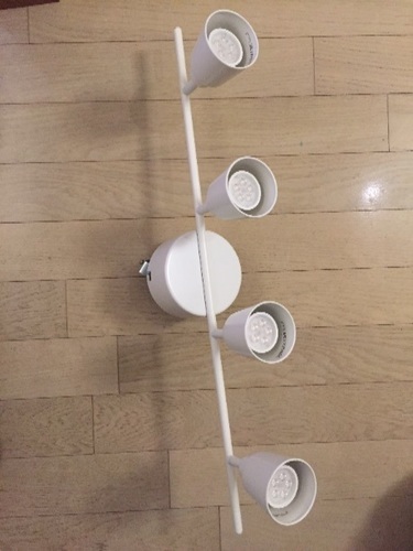 【値下げ】IKEA シーリングスポットライト LED電球4つ付き値下げ