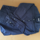 UNIQLO紺色ドットシャツ Sサイズ