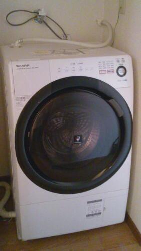 シャープ ES-S60 ホワイト ドラム式 洗濯機 6kg