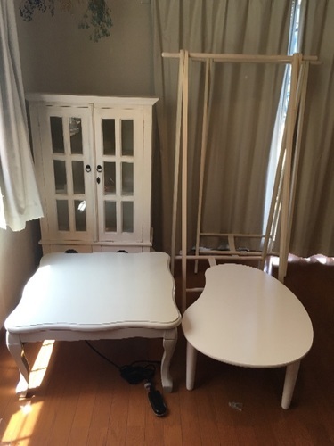 ホワイト家具3点セット