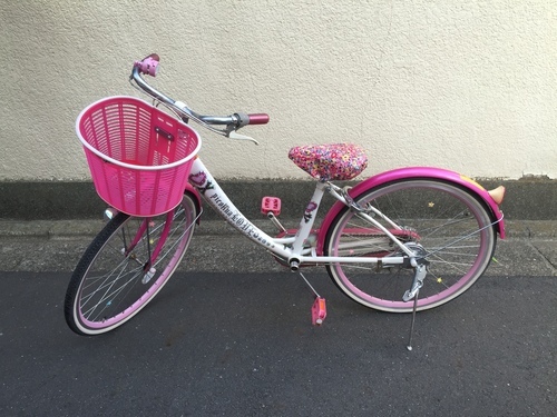 ★女児自転車 ピコリーナラブ 24 ★ ピンク＆ホワイト  オシャレで可愛い 140cm～ すぐ乗れます