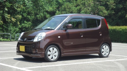 日産モコ人気のブラウンスマートキーモデルのターボフルエアロローダウン走行3万キロ車検付き Anony 土浦のモコの中古車 ジモティー
