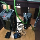 売り切れました。６０ｃｍ水槽４５ｃｍ水槽フィルター２機(２２１７、２０７８)９０ｃｍ水槽台グッズセット