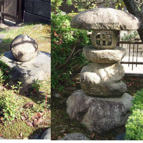 灯篭　幅　７５　高さ　１１３　（９３　＋　２０）