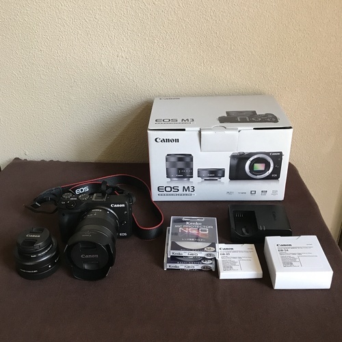 「お取り引き中」キヤノン  Canon EOS M3 ダブルレンズキット