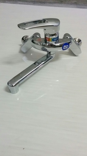 値下げ KAKUDAI　カクダイキッチン壁付シングルレバー混合水栓192-306　店内展示品　未使用　清掃済み