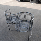 ガーデン　ベンチ　ロートアイアン製