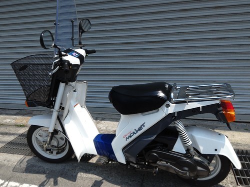 スズキスーパーモレ2st スーパー モレ 2スト 原付 実働 整備OK 別費配送可