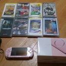 【超美品】PSP本体ピンク ソフト12本セット 全国送料無料！