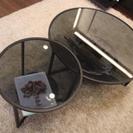 展示品　COVA コバリビングテーブル&サイドテーブル/セット (15900) 