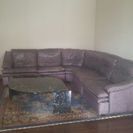 本革高級大型ソファ