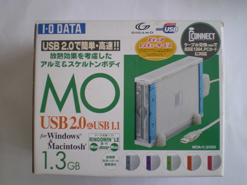MOドライブ ㈱アイ・オー・データ機器（I-O DATA） MOA-i1.3/US2
