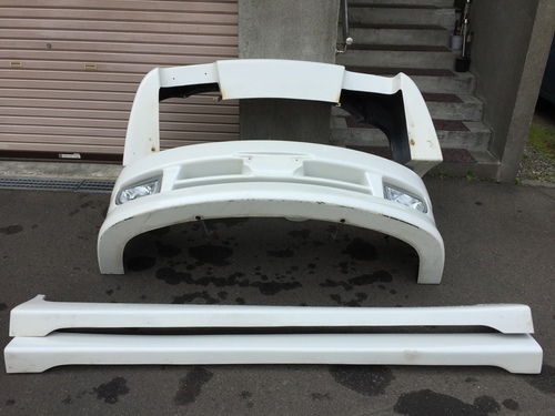 トヨタ ウィッシュ 10系前期白フルエアロマフラー付き (686-686) 札幌  