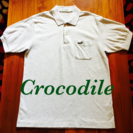 「Crocodile」グレー ポロシャツ Lサイズ 定価約800...