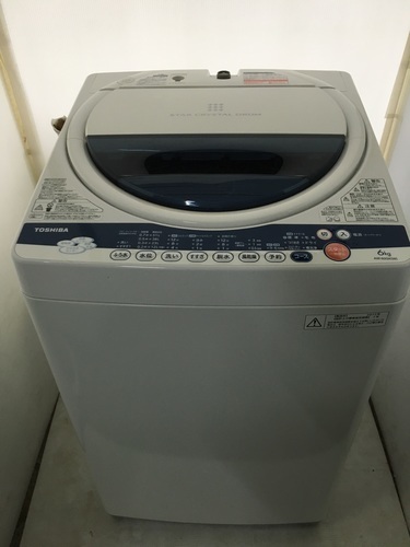 東芝　6キロ　洗濯機　2012年製　お譲りします　2