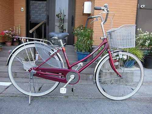 中古自転車　ミヤタ　婦人車　ママチャリ　２６インチ　デインブルキー付★完全整備。自転車組立整備士 タイヤ　チューブ　ペダルは未使用