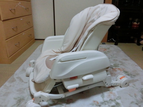 コンビ　ハイ＆ローチェア　手動スイング式　美品