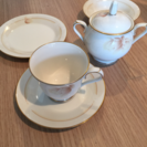 Noritake コーヒーカップ & お皿セット