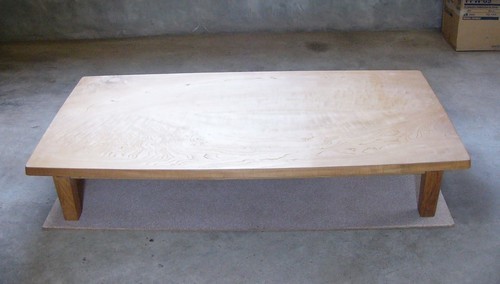 【中古/手渡し限定】■栓（無垢材）座卓■天板厚40mm■1860mm×900mm■