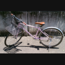 【商談中】自転車　カゴ付クロスバイク　700c　泥よけ付　27インチ