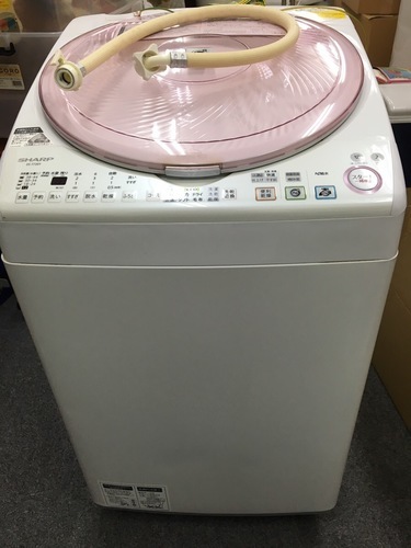 シャープ 全自動洗濯機 乾燥機 ES-T72E9-P 7.0kg ピンク 2013年製