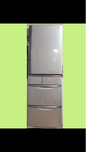 自動製氷 2008年式 ナショナル 冷蔵庫 5ドア 407L (訳あり)