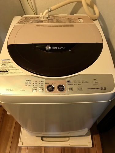 シャープ/簡易乾燥機能付洗濯機 Ag+イオンコート ES-FG55J 2009年製