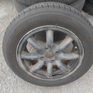 値下げ☆フィット用バリ山タイヤとホイールセット