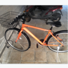 【交渉中】オレンジ色の自転車 ２７インチ