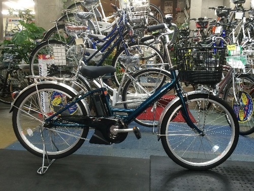 新車ヤマハ電動自転車 シオンV ダークエメラルド PA24SV