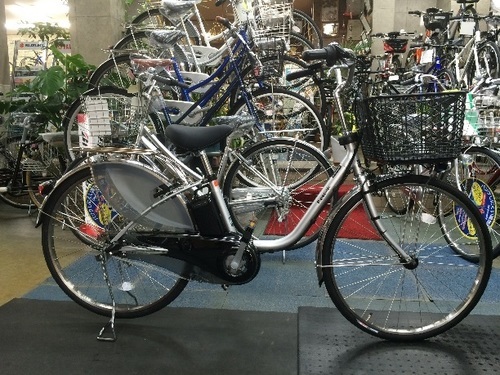 パナソニック電動自転車 ビビDX 26インチ シルバー BE-ELD633