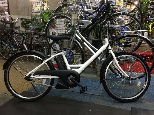 ブリヂストン電動自転車 アシスタユニ 24 ホワイト A4UC37