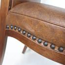 マルニ アームチェア アンティーク 椅子 ２客 ダイニングチェア ビンテージ オールド レトロ 鋲打ち ベルサイユマキシマム
