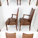 マルニ アームチェア アンティーク 椅子 ２客 ダイニングチェア ビンテージ オールド レトロ 鋲打ち ベルサイユマキシマム