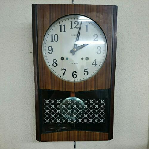 【アンティーク】セイコー壁掛け時計ゼンマイ式