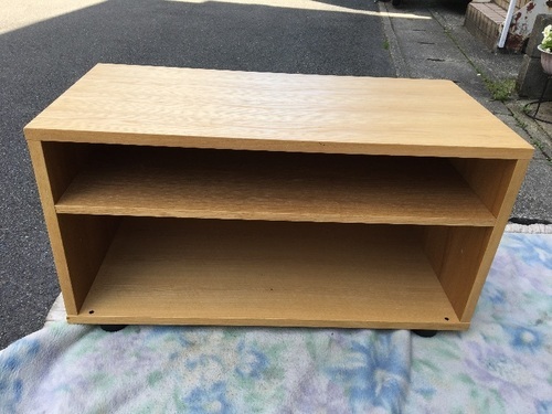 無印良品 スタッキングキャビネット 美品 オーク材