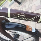 子供のせ自転車　中古1年　茶色の美品です　後ろ乗りチャイルドシート付