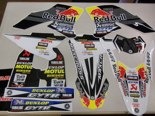 WR250X　レッドブル　デカールセット　ブラック