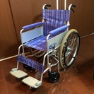 美品 ニッシン製 自走型 車椅子 折りたたみ式