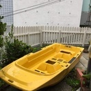 RYOBI2人乗り手漕ぎボート オール/座り板付き