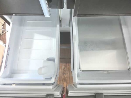 札幌発! 三菱 ノンフロン冷凍冷蔵庫 465L MR-RX47T-RW 12年製 ウッド調