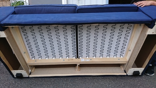 IKEA ソファ KIVIKシーヴィク 2人掛け ダークブルー KIVIK シーヴィク 2人掛けソファ, トレースンド ライトベージュ