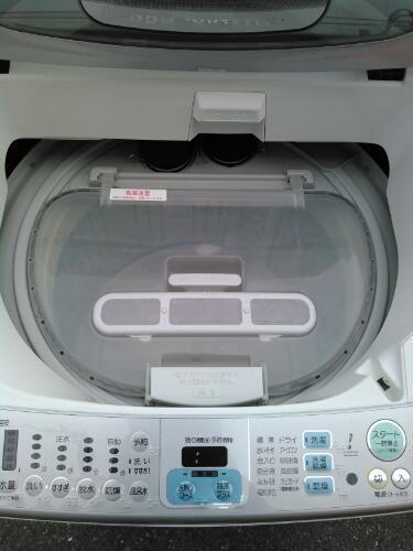 大特価 激安 SANYO サンヨー 大型 温風乾燥付き洗濯機 洗濯乾燥機 ビッグドラム 10キロ AWD-E105ZA 風呂水ポンプ付き ステンレス槽 動作品 クリーニング済み