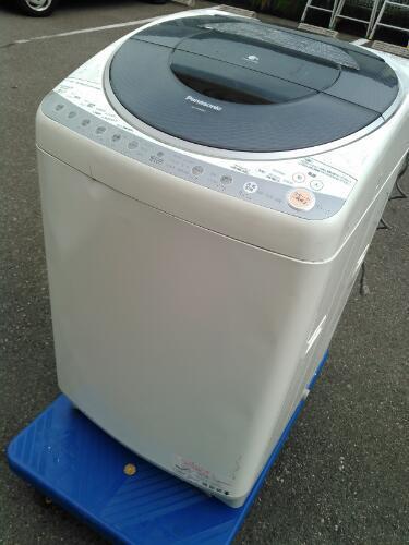 大特価 激安 Panasonic パナソニック 大型 温風乾燥付き洗濯機 洗濯乾燥機 エコウォッシュ エコナビ  ナノイー搭載 8キロ NA-FR80S3 風呂水ポンプ付き ステンレス槽 動作品 クリーニング済み
