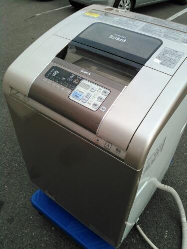 大特価 激安 HITACHI 日立 大型 温風乾燥付き洗濯機 洗濯乾燥機 ビートウォッシュ 9キロ BW-D9JV ステンレス槽 動作品 クリーニング済み